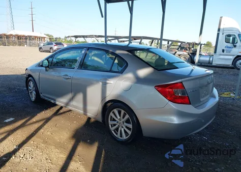 2012 Honda Civic Ex z USA, uszkodzony, nr VIN 2HGFB2F87CH311875